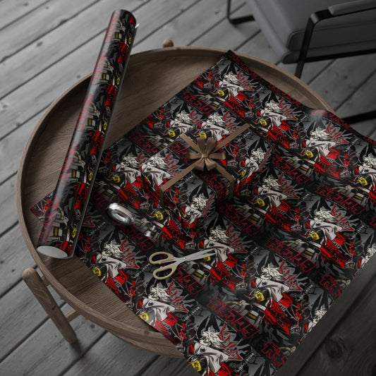 Gachiakuta Wrapping Paper | Gothic Red Black Graphic