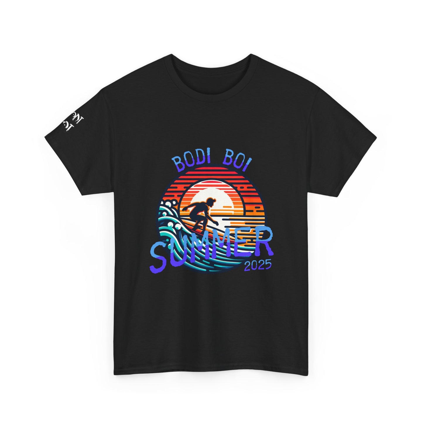 Summer Vibes Unisex Heavy Cotton Tee, Beach Shirt, Surfing Apparel, Casual Wear, Gift for Surfers, Summer 2025 Tee