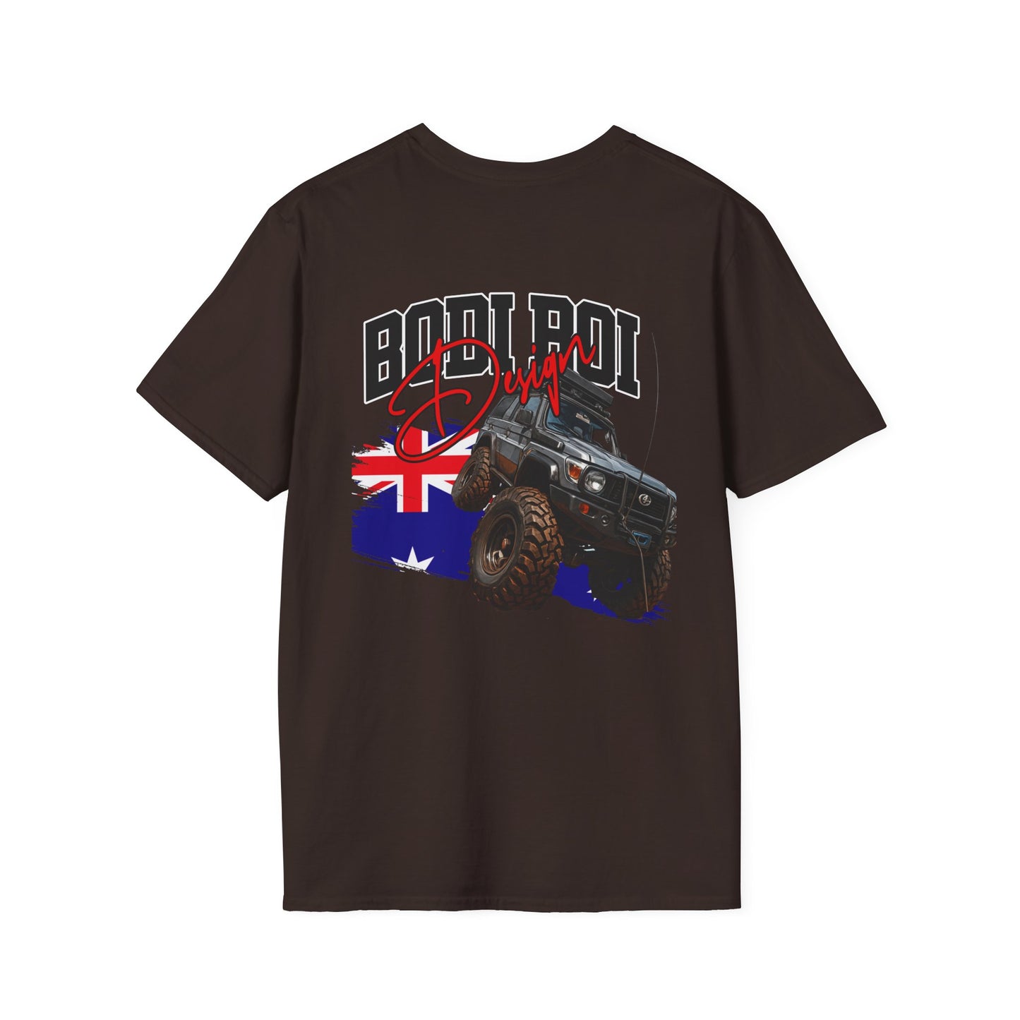 4x4 Offroad T-Shirt — "Bold Boy" Australia Flag Truck Graphic