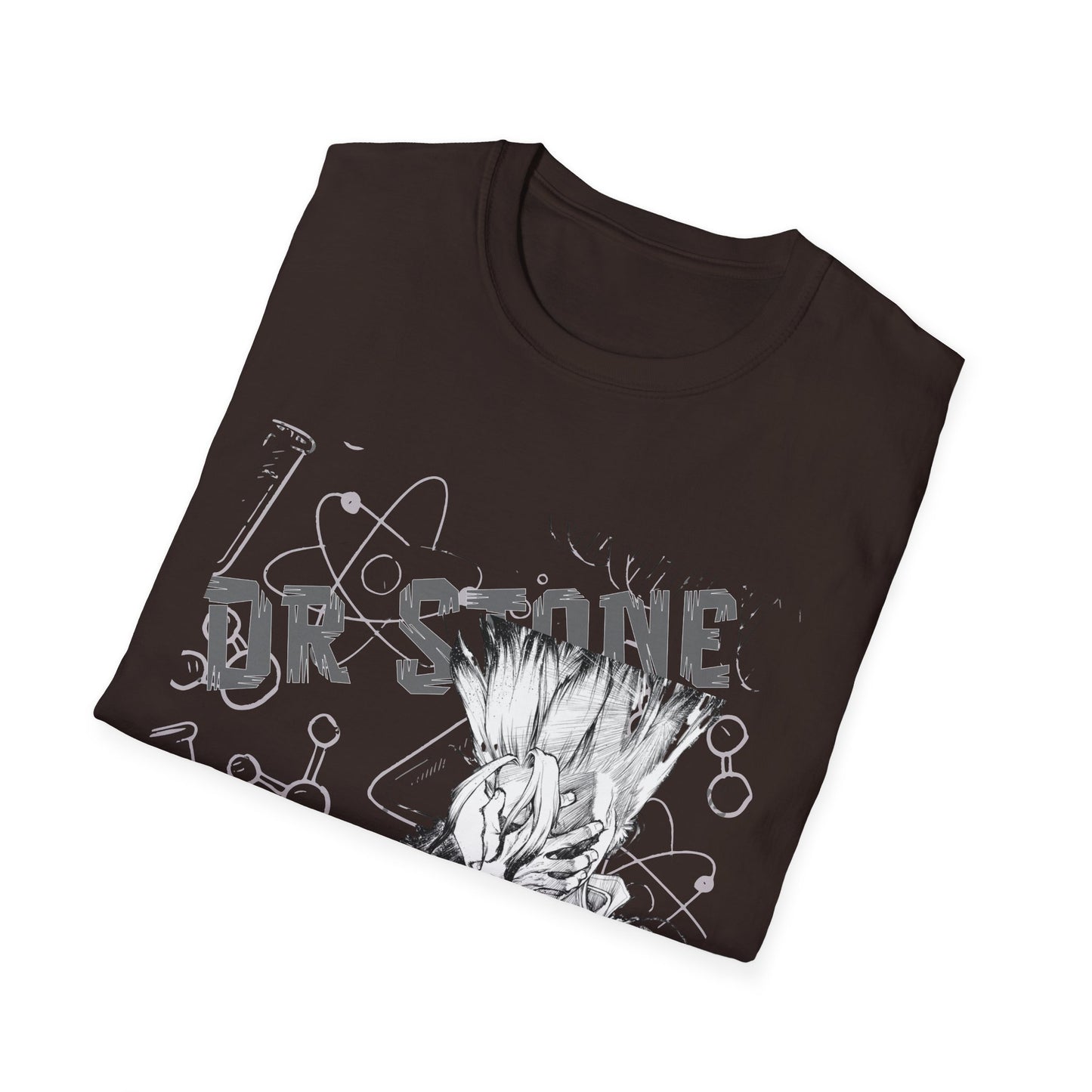 Science Anime T-Shirt — Mad Scientist Molecules Graphic Tee