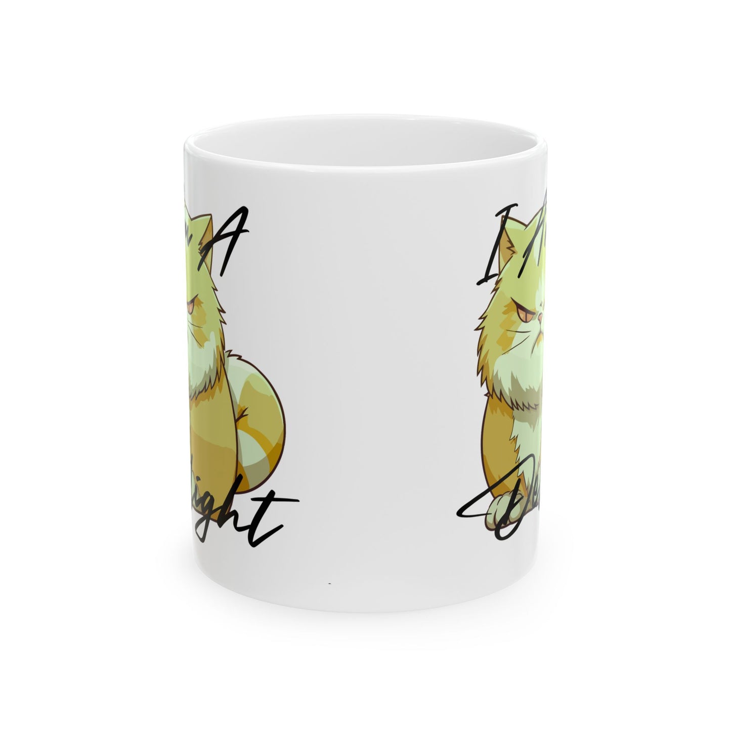 Paw-steely I'm a delight Cozy Cat Mug, Perfect Gift for Cat Lovers,