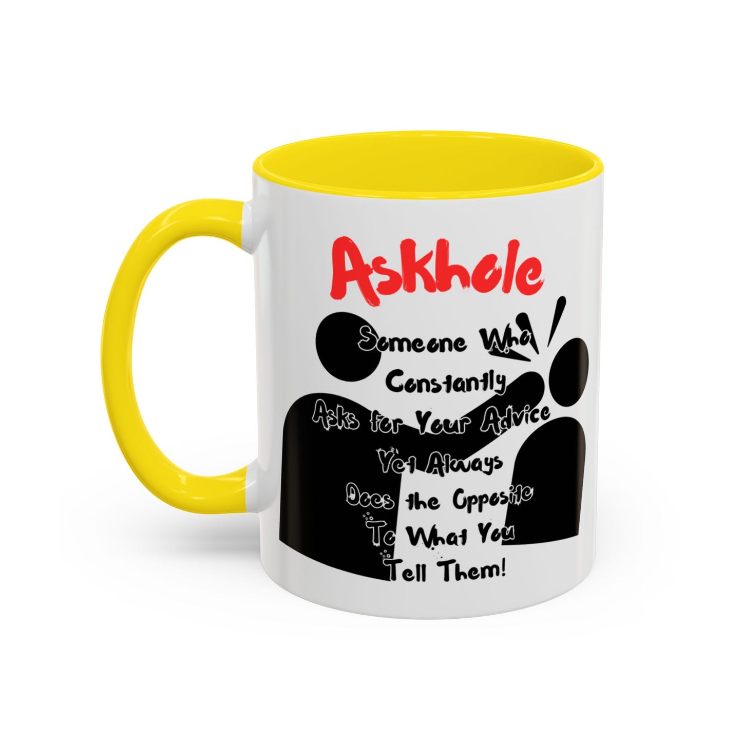 Humorous Askhole Coffee Mug, Funny Gift for Askholes, Quirky Tea Mug, Gift for Friends, Office Humor Mug