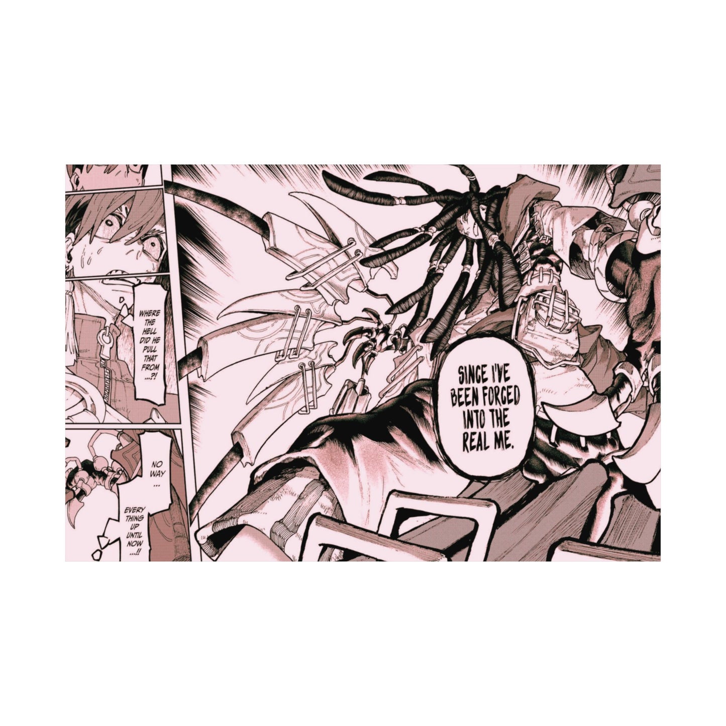 Gachiakuta Manga Action Scene Matte Horizontal Poster Anime Comic Panel Wall Art