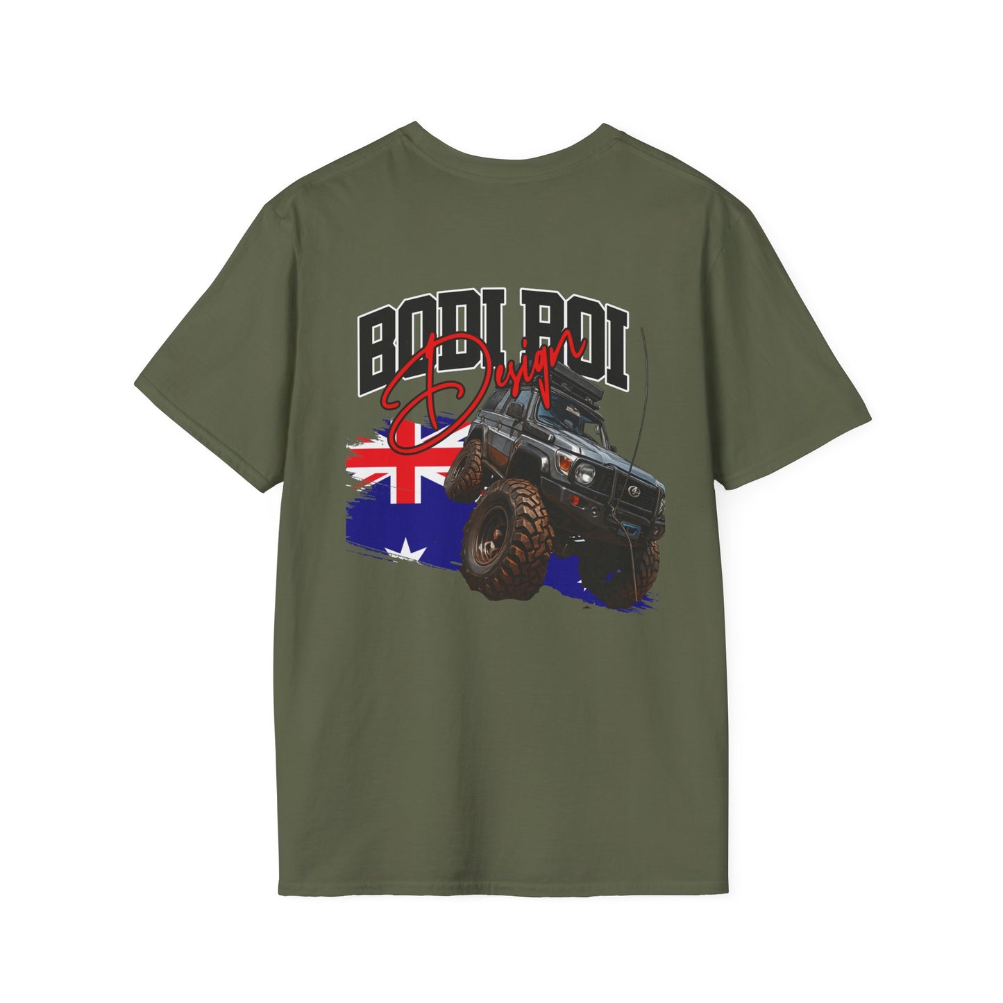 4x4 Offroad T-Shirt — "Bold Boy" Australia Flag Truck Graphic