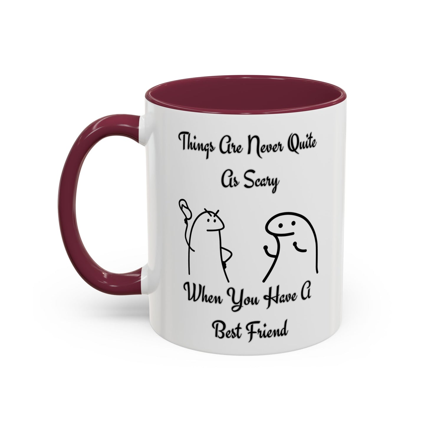 Best Friend Coffee Mug, Colorful Friendship Mug, Cute Gift for Friends