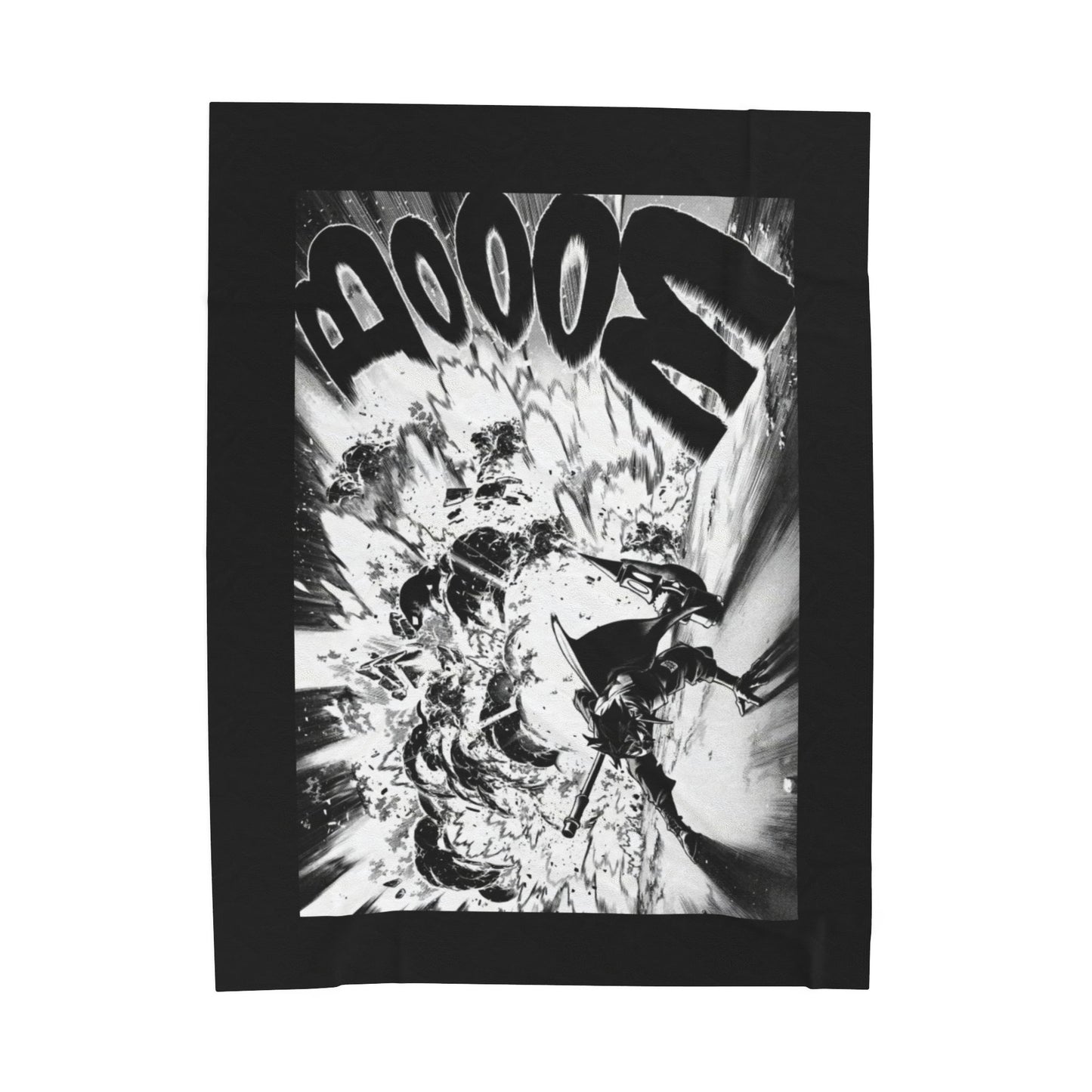 Follo Gachiakuta Manga Panel Blanket | Anime Comic Sound Effect Throw