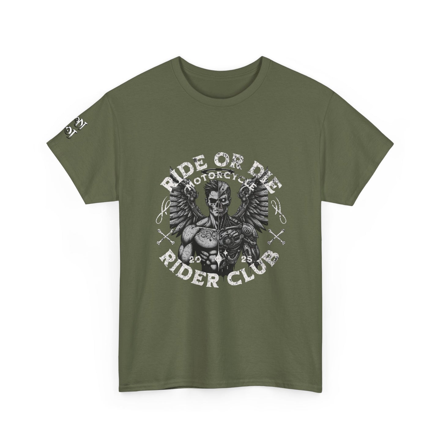 Ride or Die Motorcycle Unisex Heavy Cotton Tee, Biker Shirt, Motorcycle Club Apparel, Gift for Bikers, Casual Wear