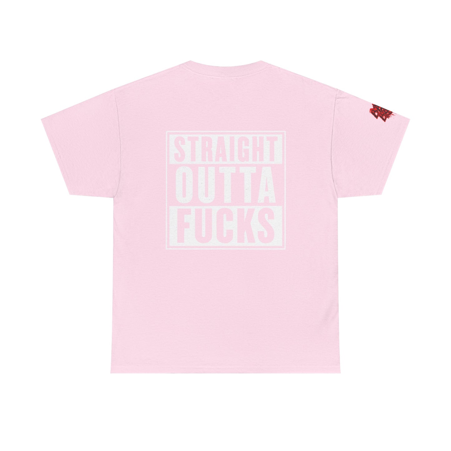 Straight Outta F*cks Unisex Heavy Cotton Tee - Casual Wear, Funny Shirt, Gift for Him/Her, Everyday Tee, Statement Shirt