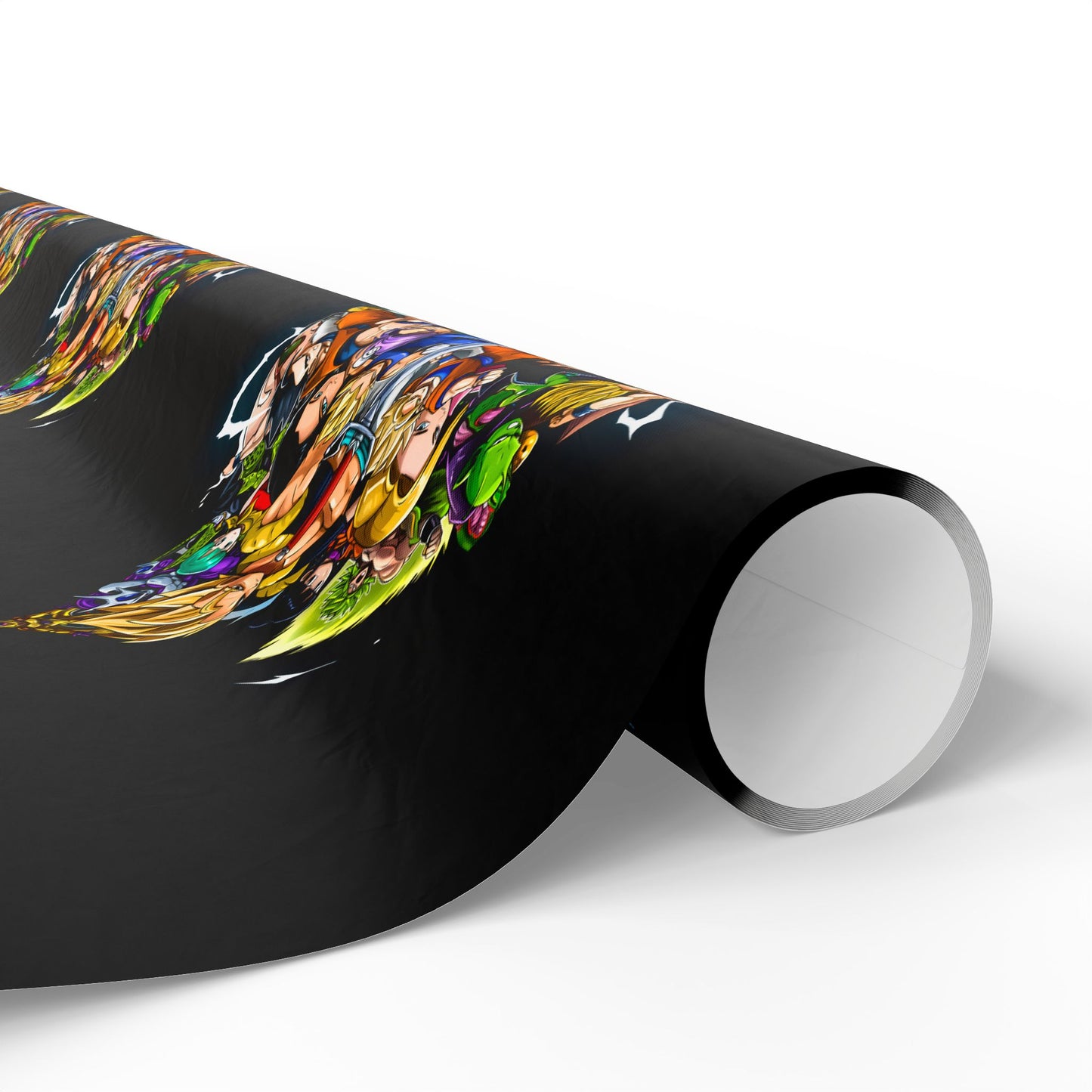 Wrapping Paper Roll — Colorful Anime Collage Gift Wrap
