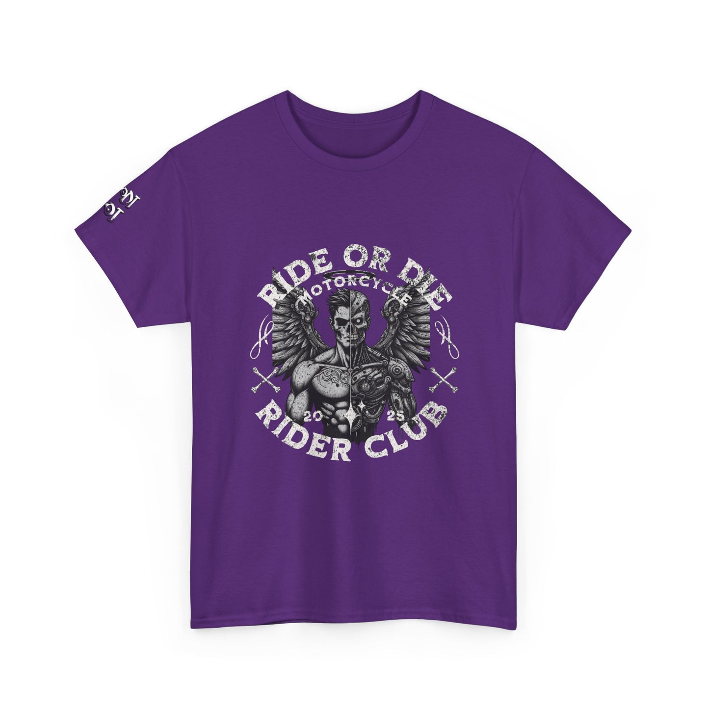 Ride or Die Motorcycle Unisex Heavy Cotton Tee, Biker Shirt, Motorcycle Club Apparel, Gift for Bikers, Casual Wear