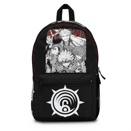 Gachiakuta Squad Character Collage Backpack  Manga Black School Bag