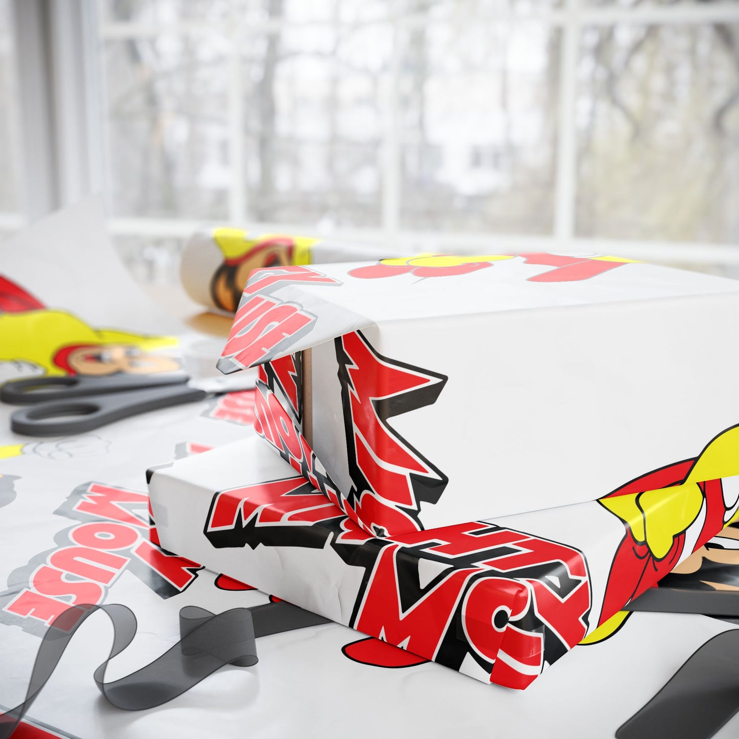 Flaming Taco Wrapping Paper Roll — Fun Fiesta Gift Wrap