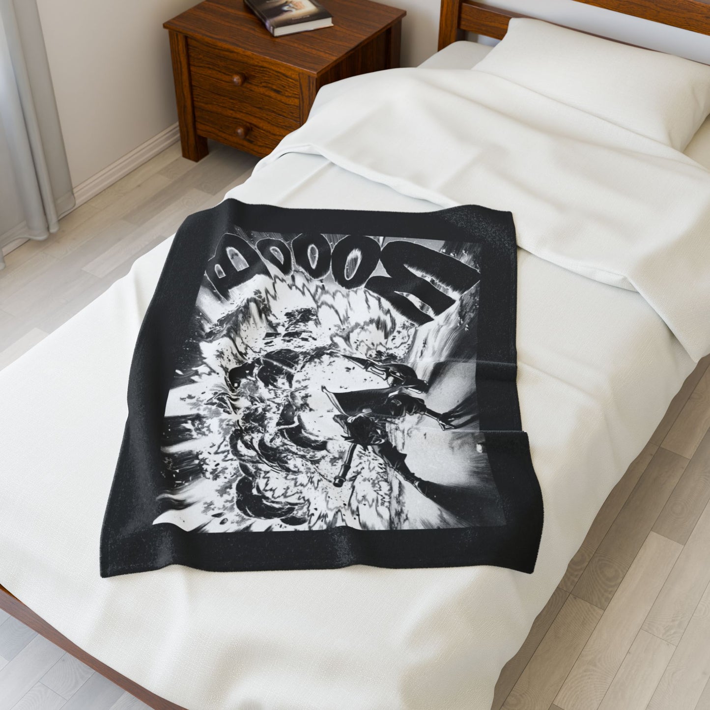 Follo Gachiakuta Manga Panel Blanket | Anime Comic Sound Effect Throw