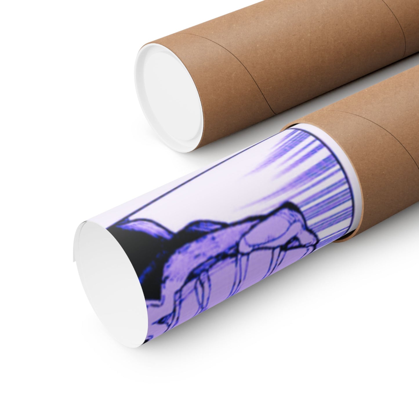 Gachiakauta Fight Scene Matte Horizontal Poster | Action Manga Wall Art