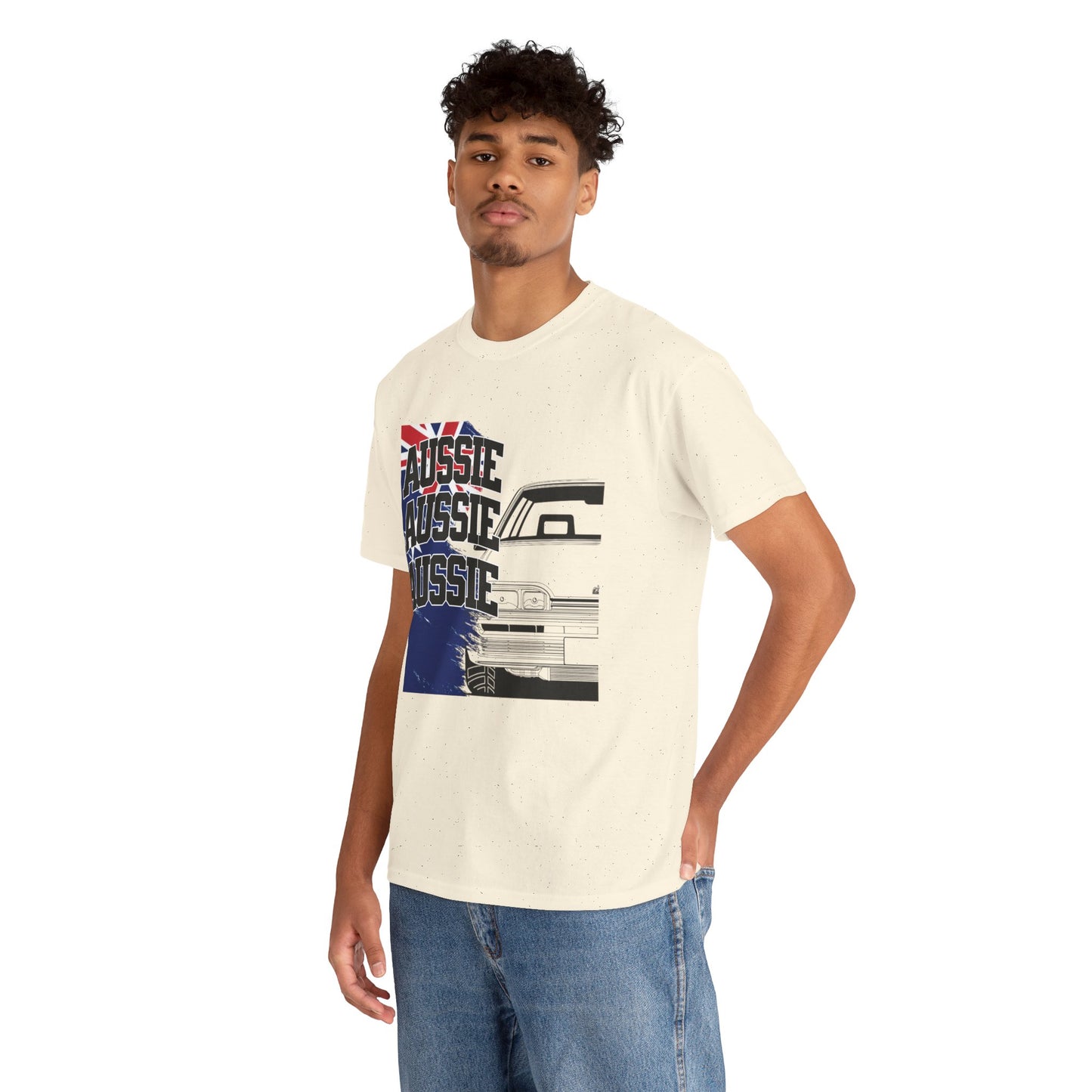 Aussie Aussie Aussie Tee — Australian Flag Retro Graphic T‑Shirt