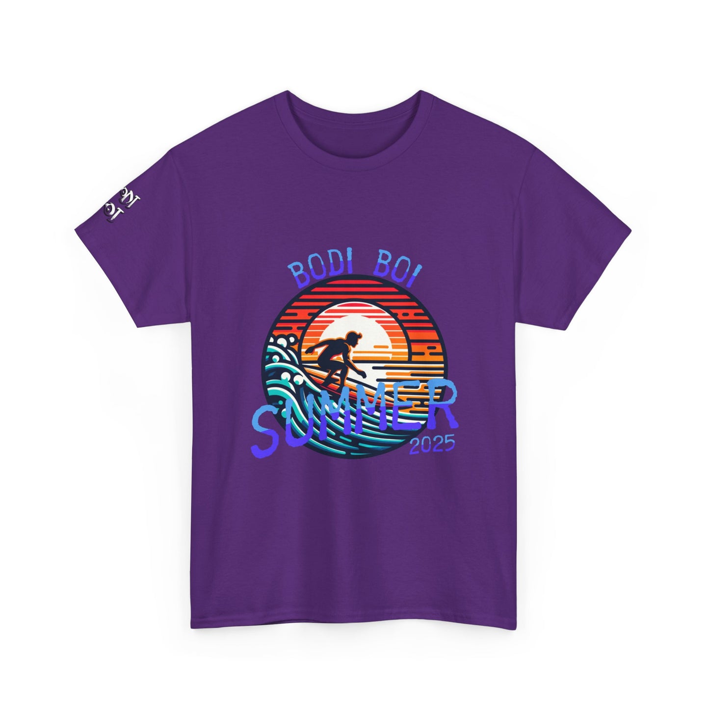Summer Vibes Unisex Heavy Cotton Tee, Beach Shirt, Surfing Apparel, Casual Wear, Gift for Surfers, Summer 2025 Tee