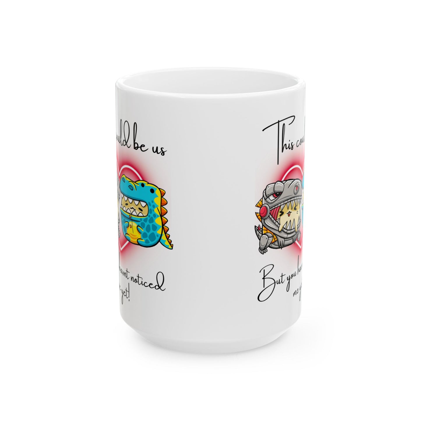 Cute Dinosaur Relationship Mug - Perfect for Couples, Gifts for Him/Her,