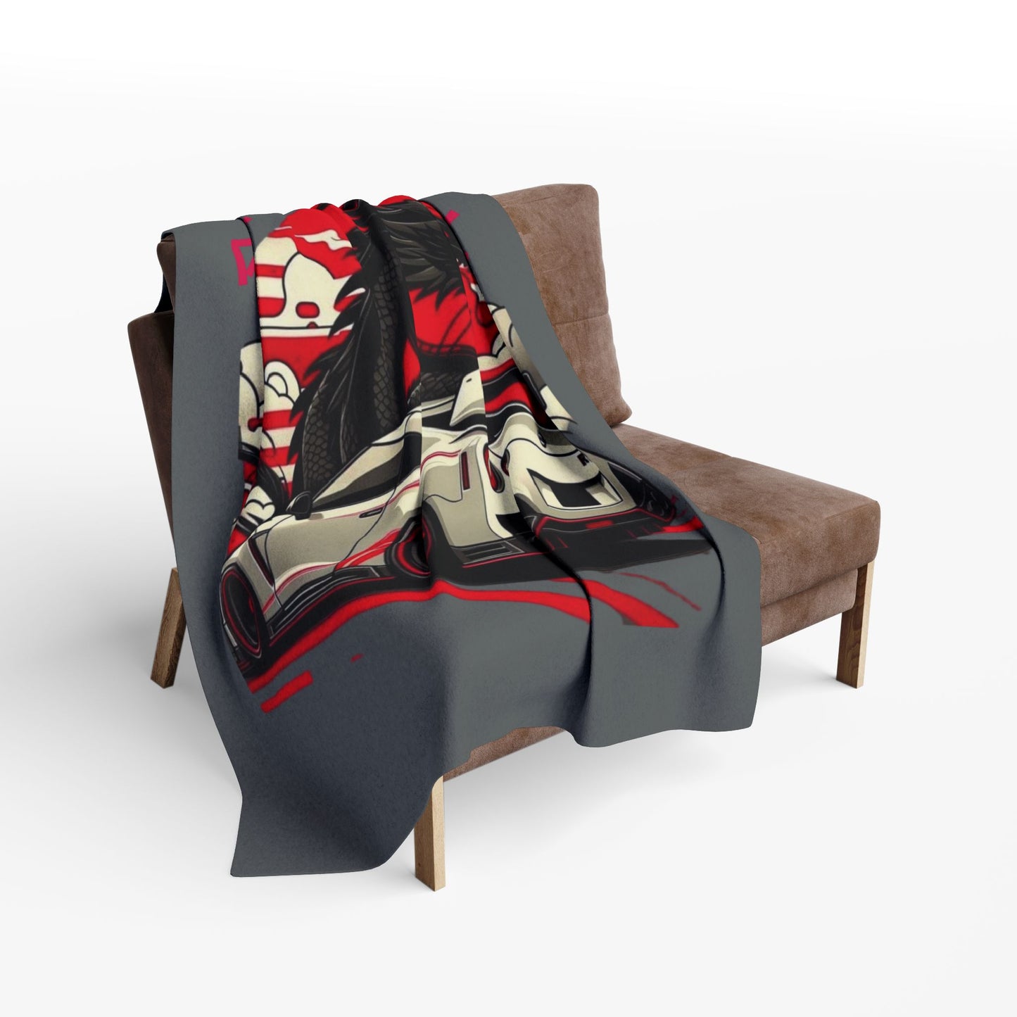 Drift car bodi boi Fleece Blanket, Cozy Throw for Car Lovers,