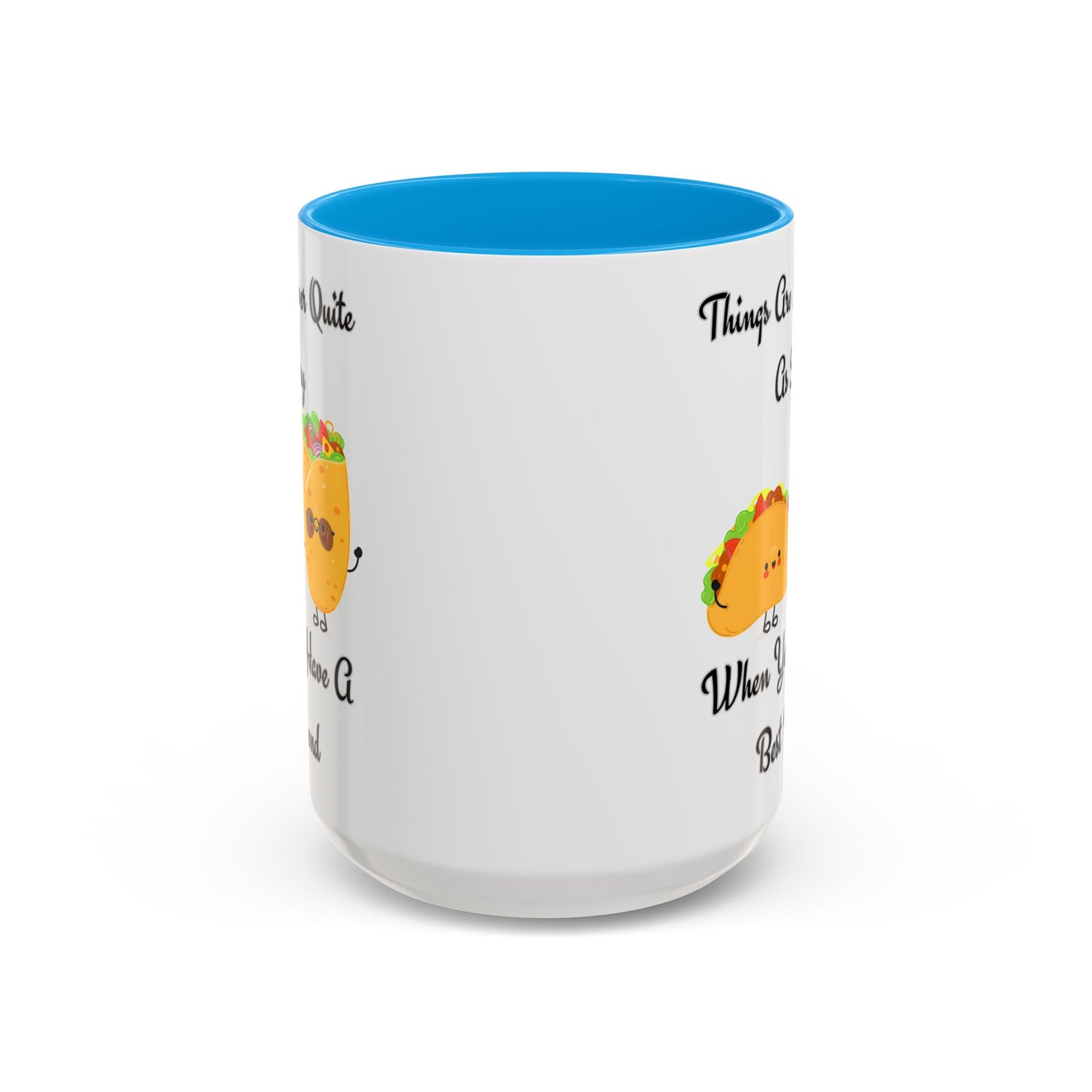 Best Friend Taco Mugs, Colorful Coffee Cups, Cute Gift for Friends