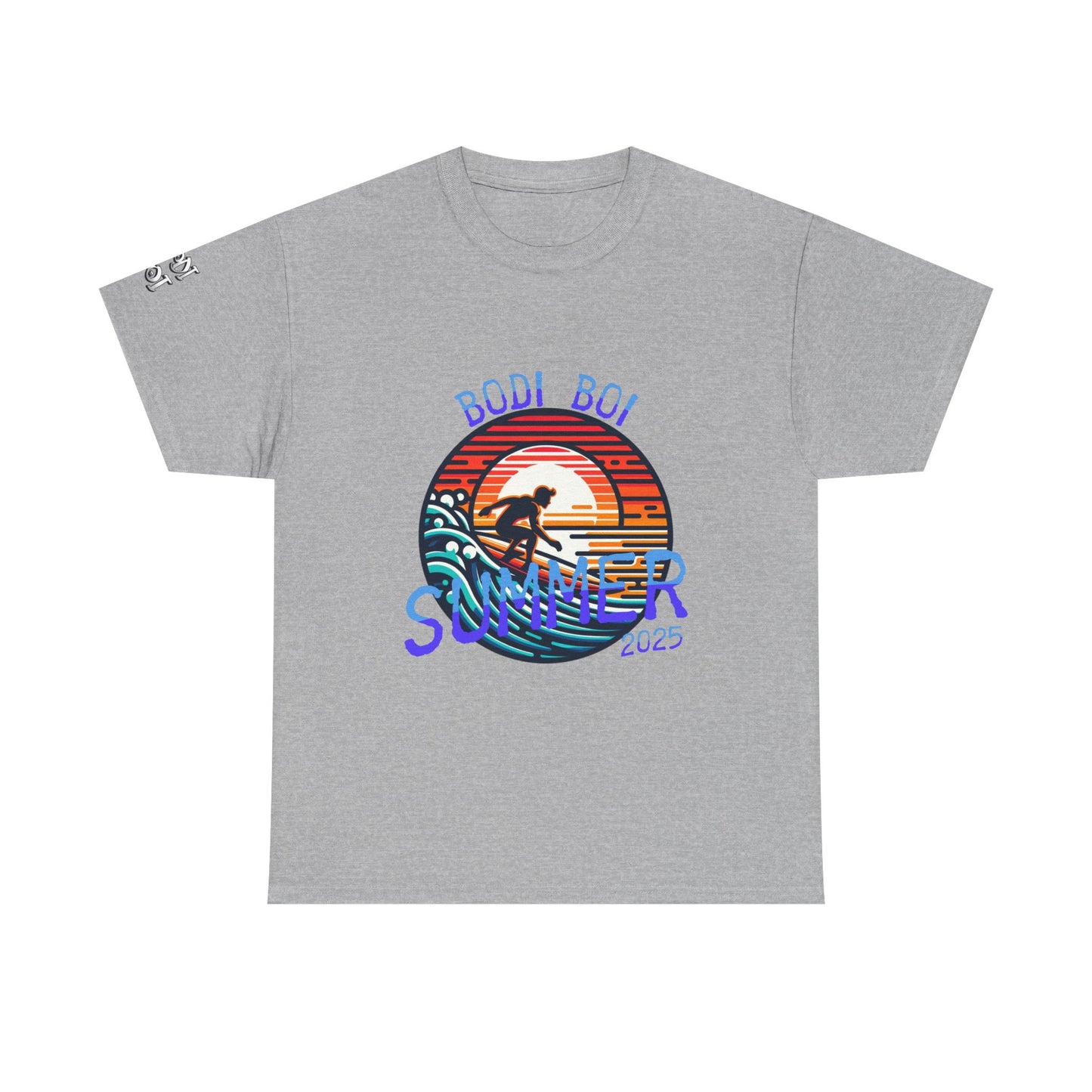 Summer Vibes Unisex Heavy Cotton Tee, Beach Shirt, Surfing Apparel, Casual Wear, Gift for Surfers, Summer 2025 Tee