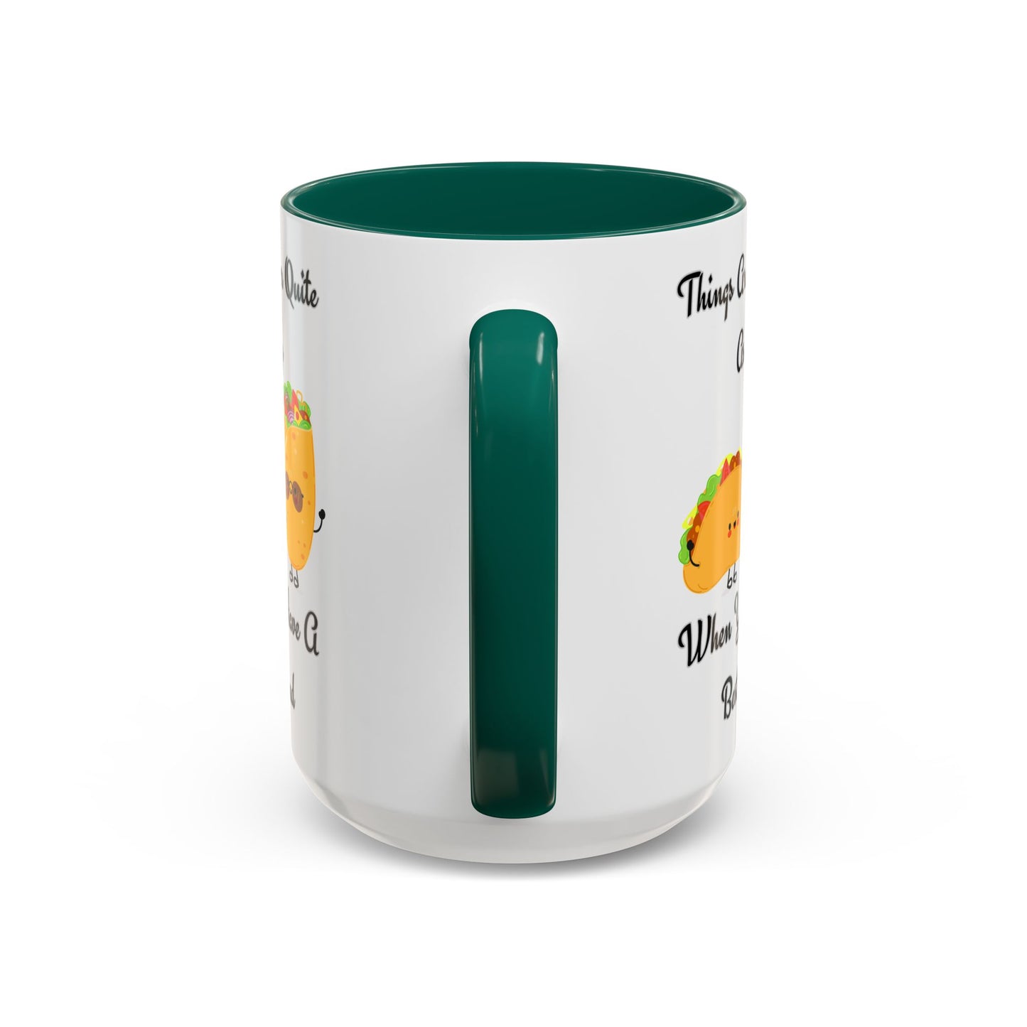 Best Friend Taco Mugs, Colorful Coffee Cups, Cute Gift for Friends