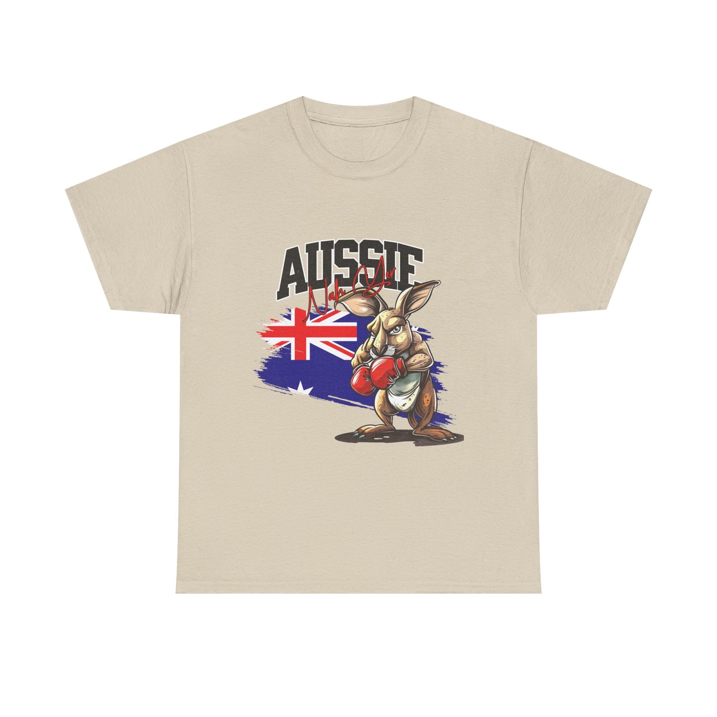 Aussie Boxing Kangaroo T-Shirt – Australian Flag Graphic Tee