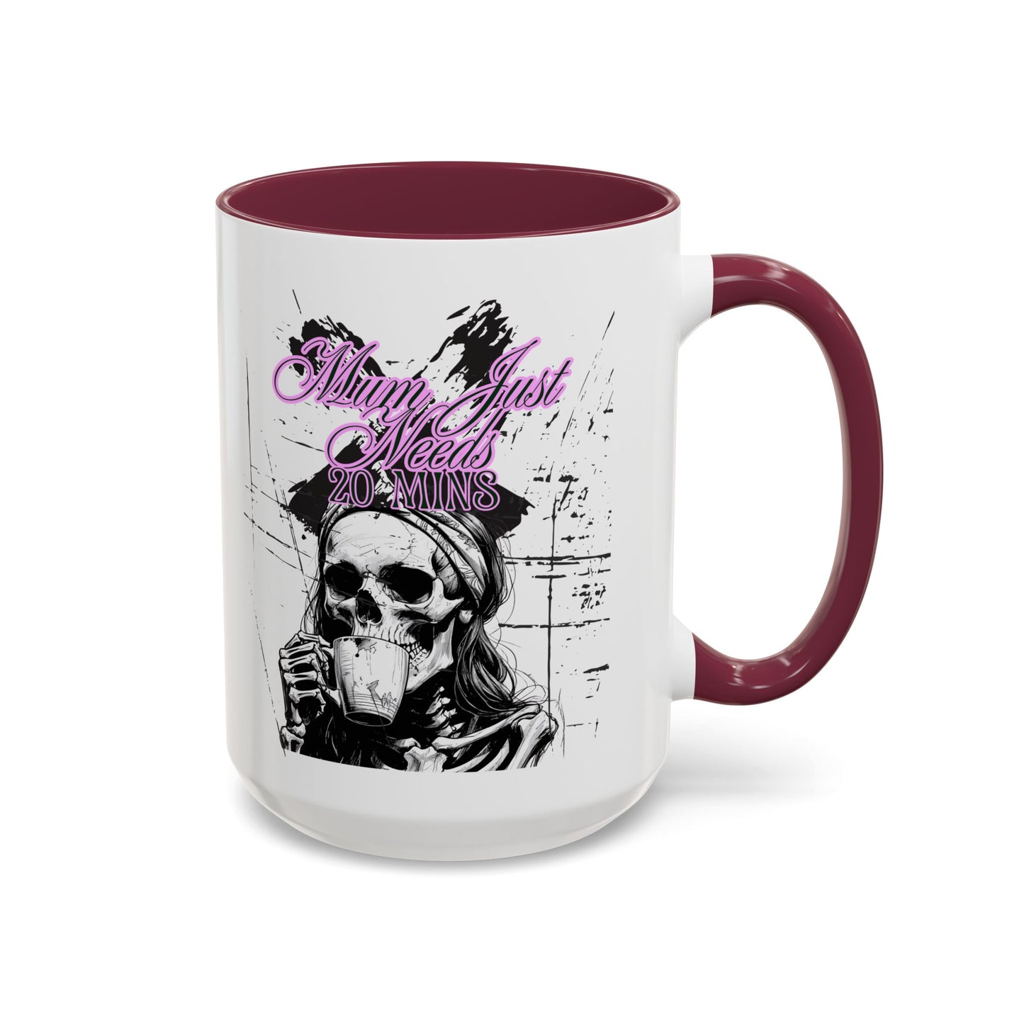 Mum Just Needs 20 min | Perfect for Coffee Lovers, Halloween Decor,