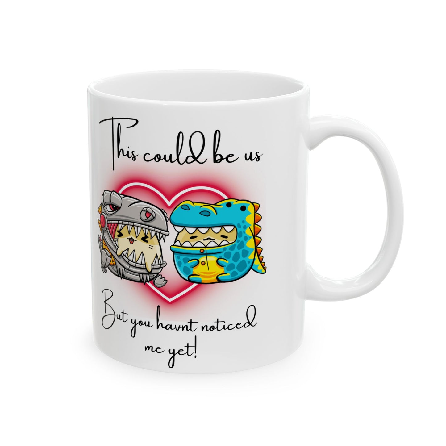 Cute Dinosaur Relationship Mug - Perfect for Couples, Gifts for Him/Her,