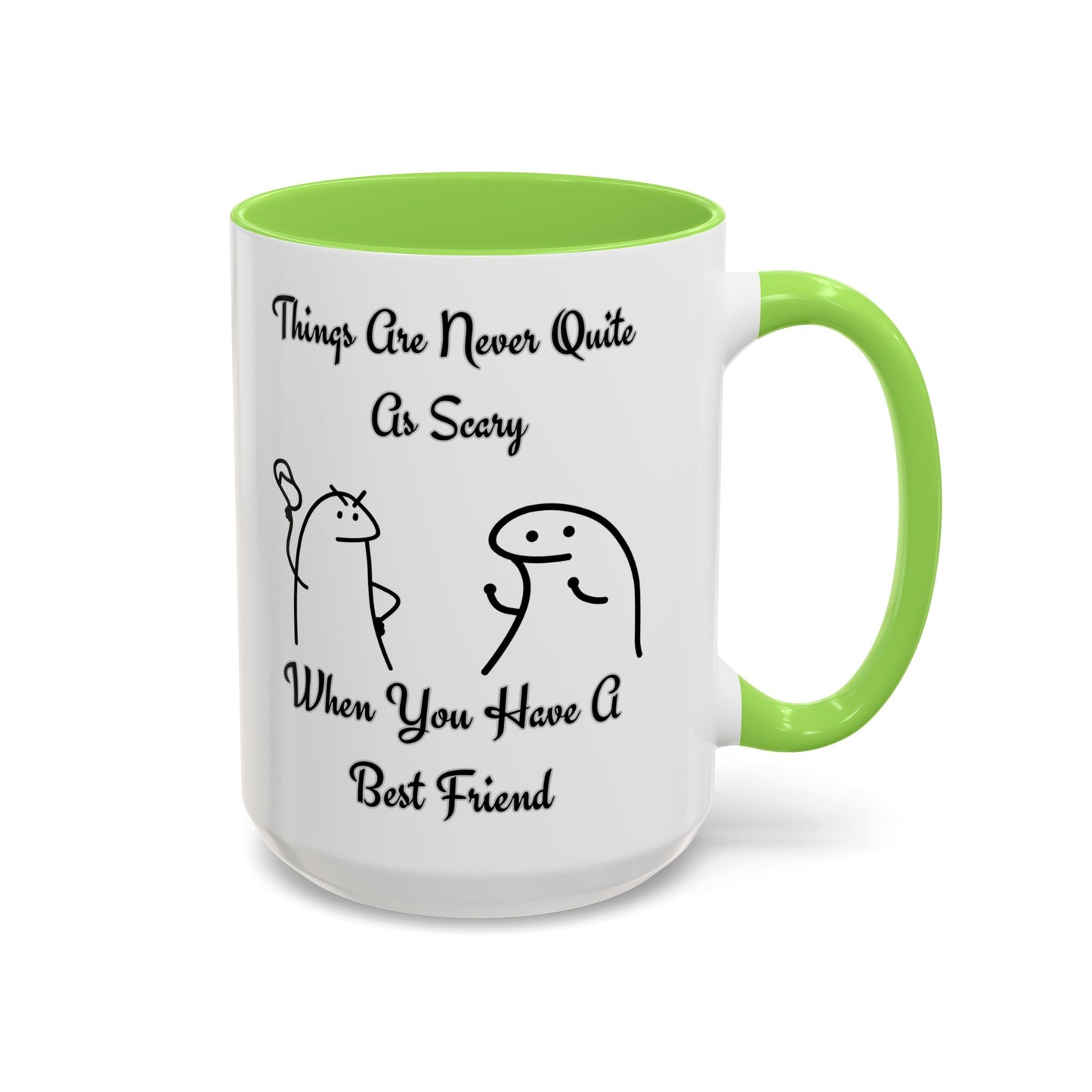 Best Friend Coffee Mug, Colorful Friendship Mug, Cute Gift for Friends