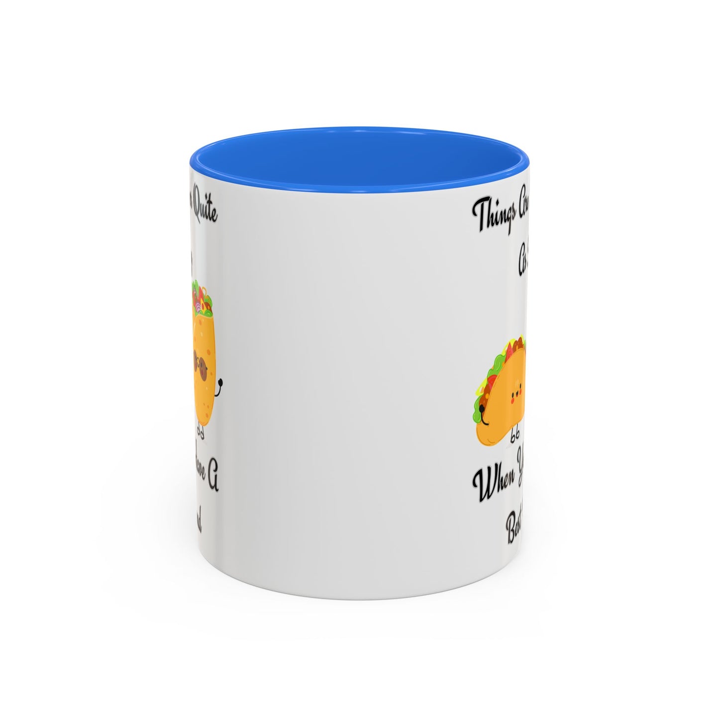 Best Friend Taco Mugs, Colorful Coffee Cups, Cute Gift for Friends