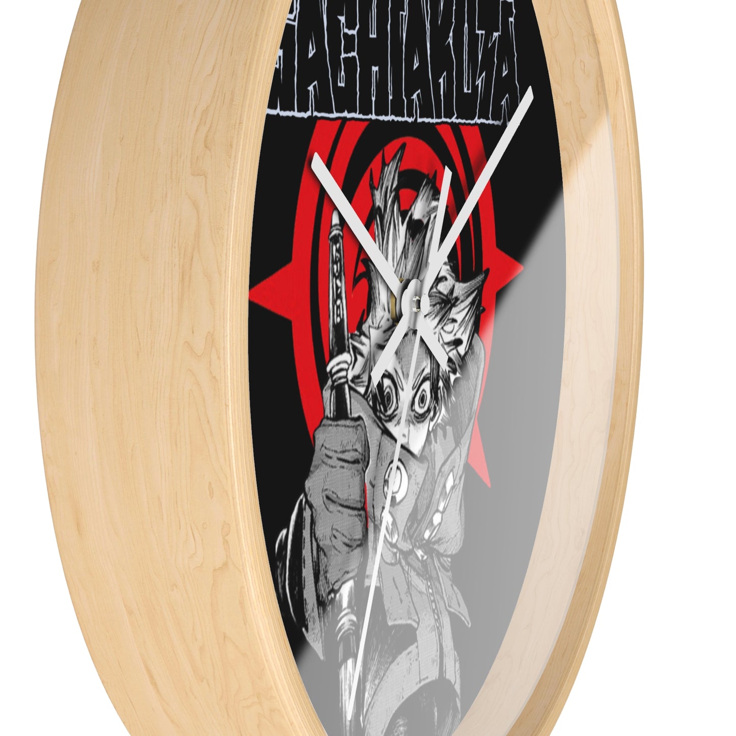 Gachiakuta Anime Character Wall Clock | Red Target Graphic, Manga Style