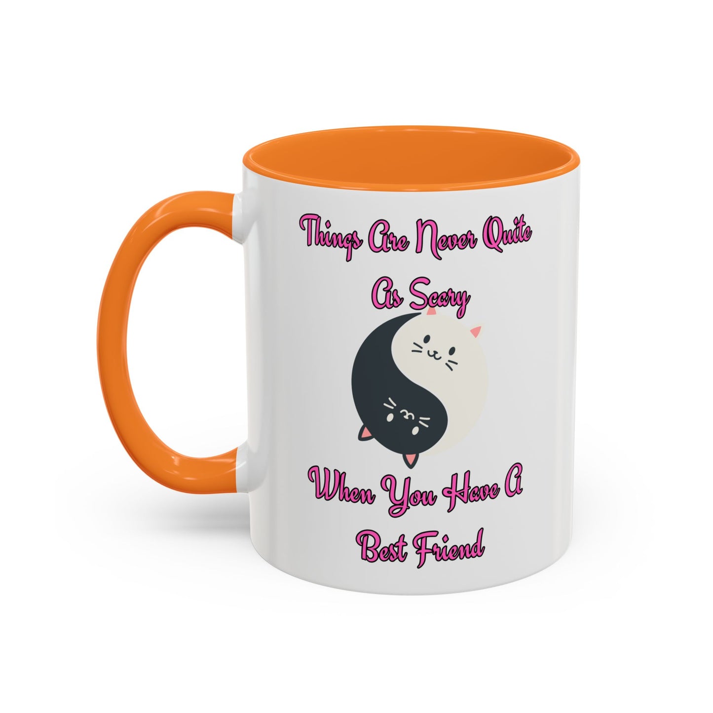 Cute Best Friend Coffee Mug Colorful Ceramic Mug for Friendship