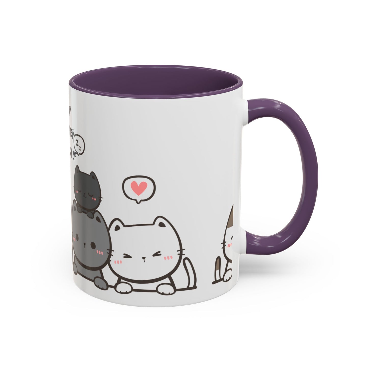 Cute Cat Quote Coffee Mug, Cat Lover Gift, Fun Kitchen Decor, Office Mug,