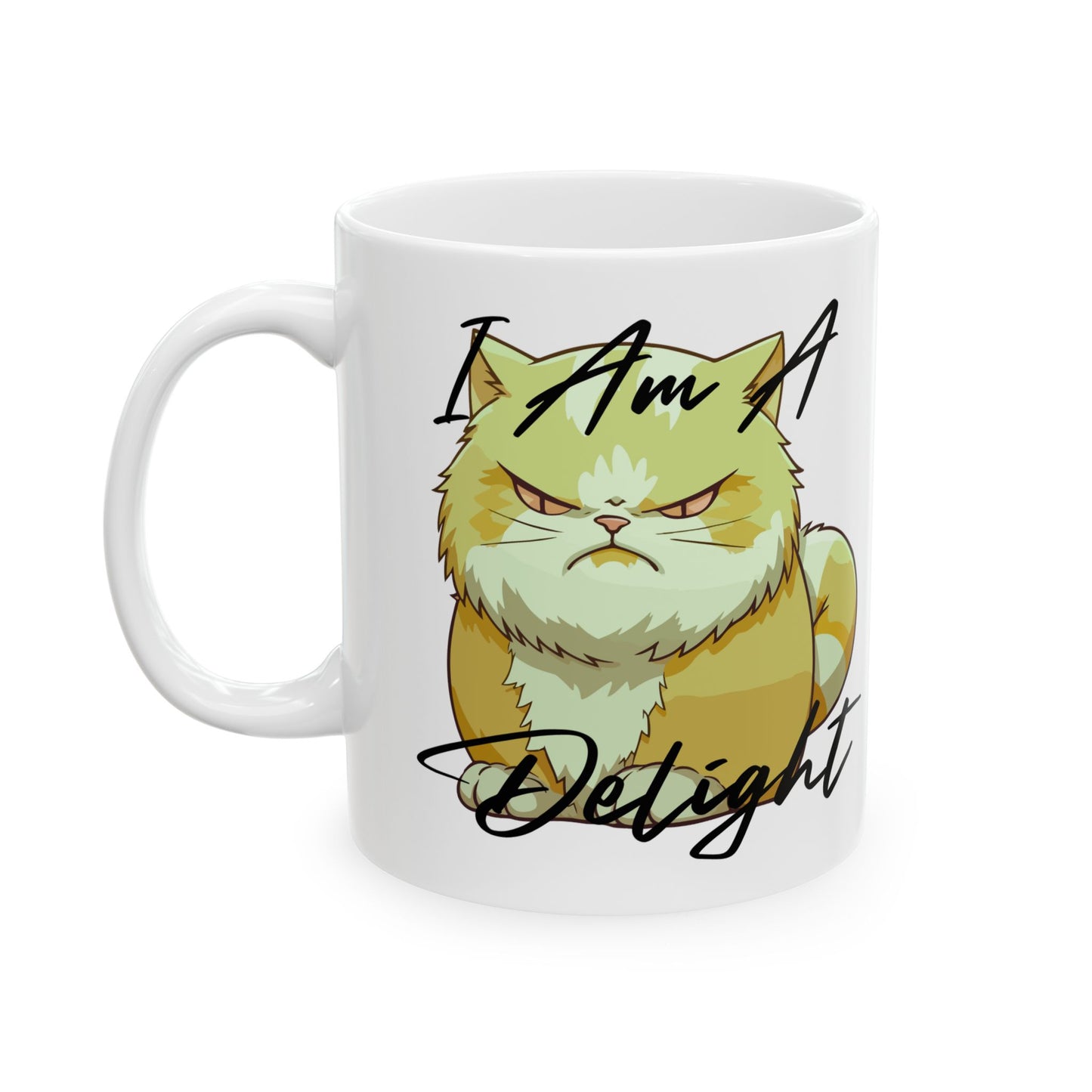Paw-steely I'm a delight Cozy Cat Mug, Perfect Gift for Cat Lovers,