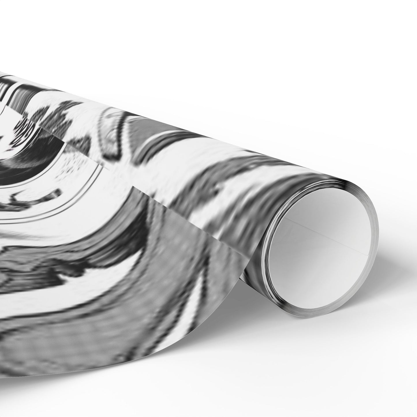 Gachiakuta Black White Abstract Marble Wrapping Papers | Modern Gift Wrap Roll