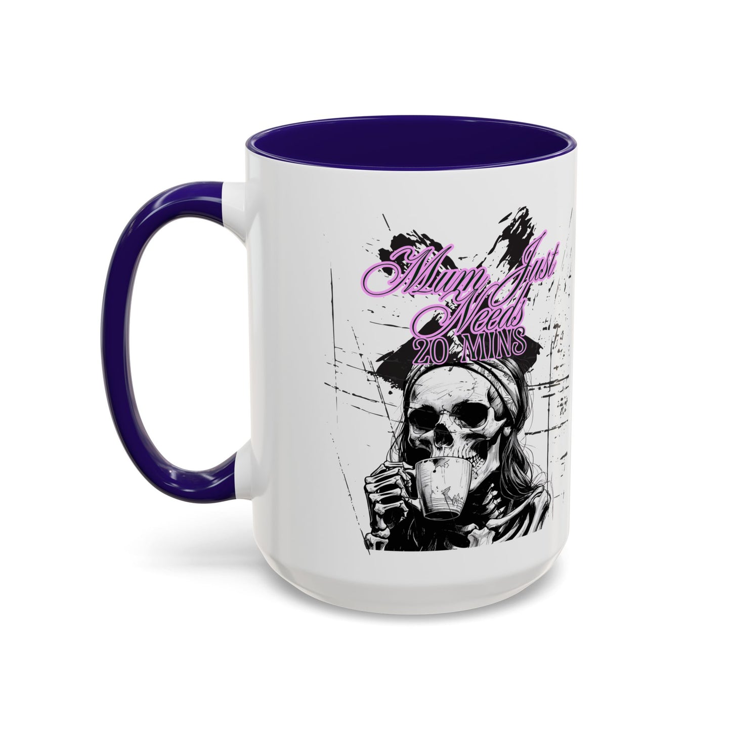 Mum Just Needs 20 min | Perfect for Coffee Lovers, Halloween Decor,