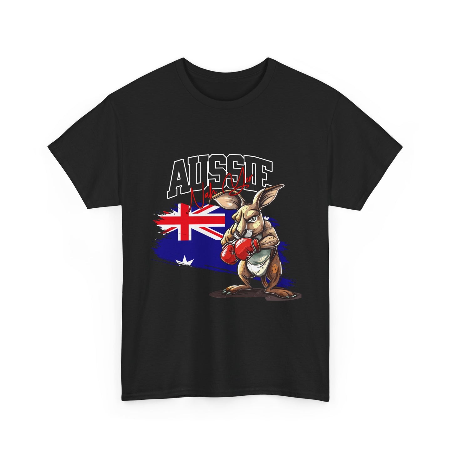 Aussie Boxing Kangaroo T-Shirt – Australian Flag Graphic Tee