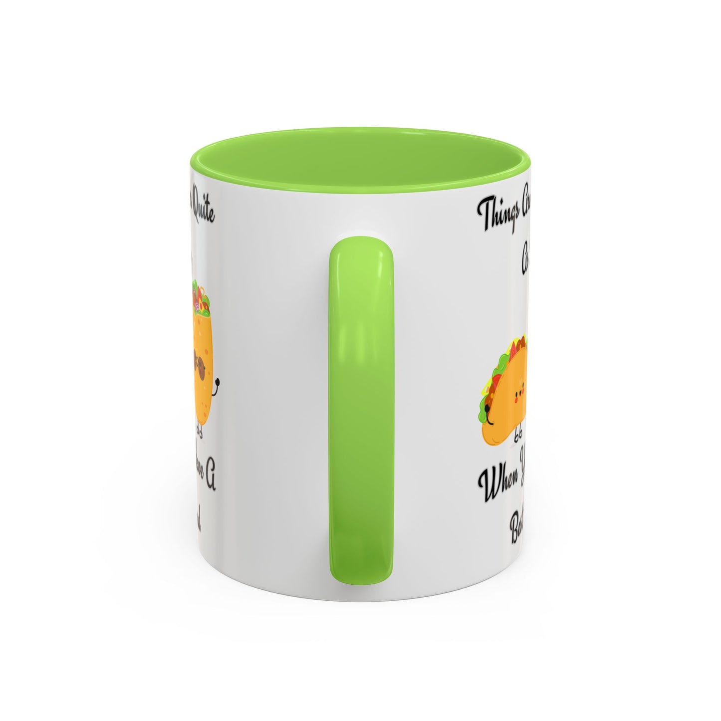 Best Friend Taco Mugs, Colorful Coffee Cups, Cute Gift for Friends