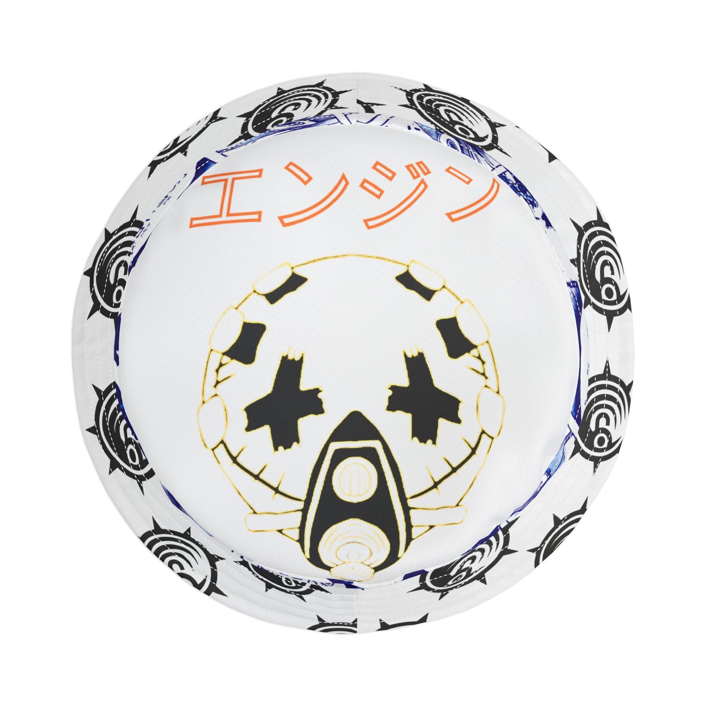 Anime Manga Panel Bucket Hat — Blue Graphic All-Over Print