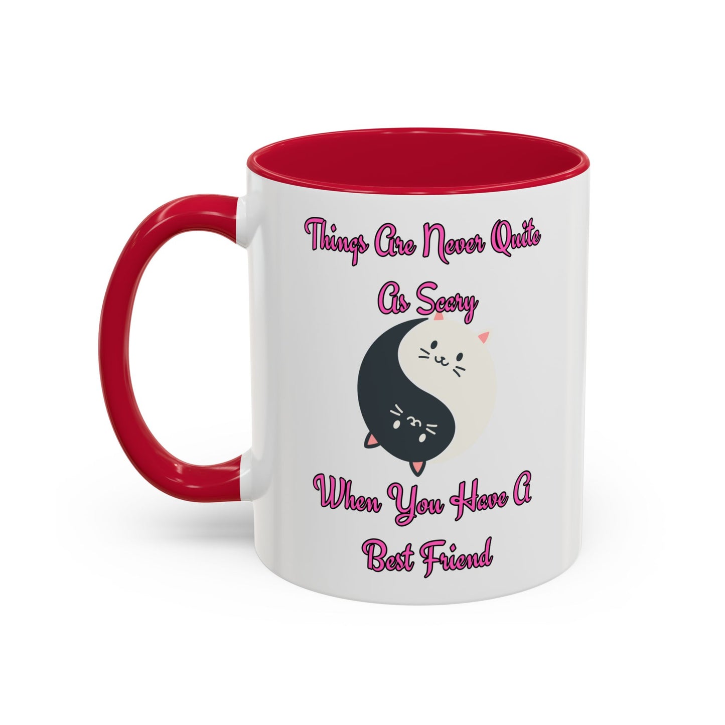Cute Best Friend Coffee Mug Colorful Ceramic Mug for Friendship