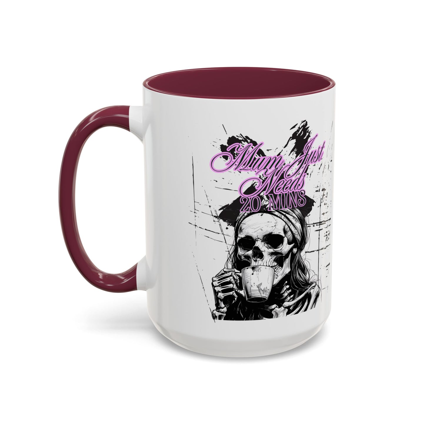 Mum Just Needs 20 min | Perfect for Coffee Lovers, Halloween Decor,
