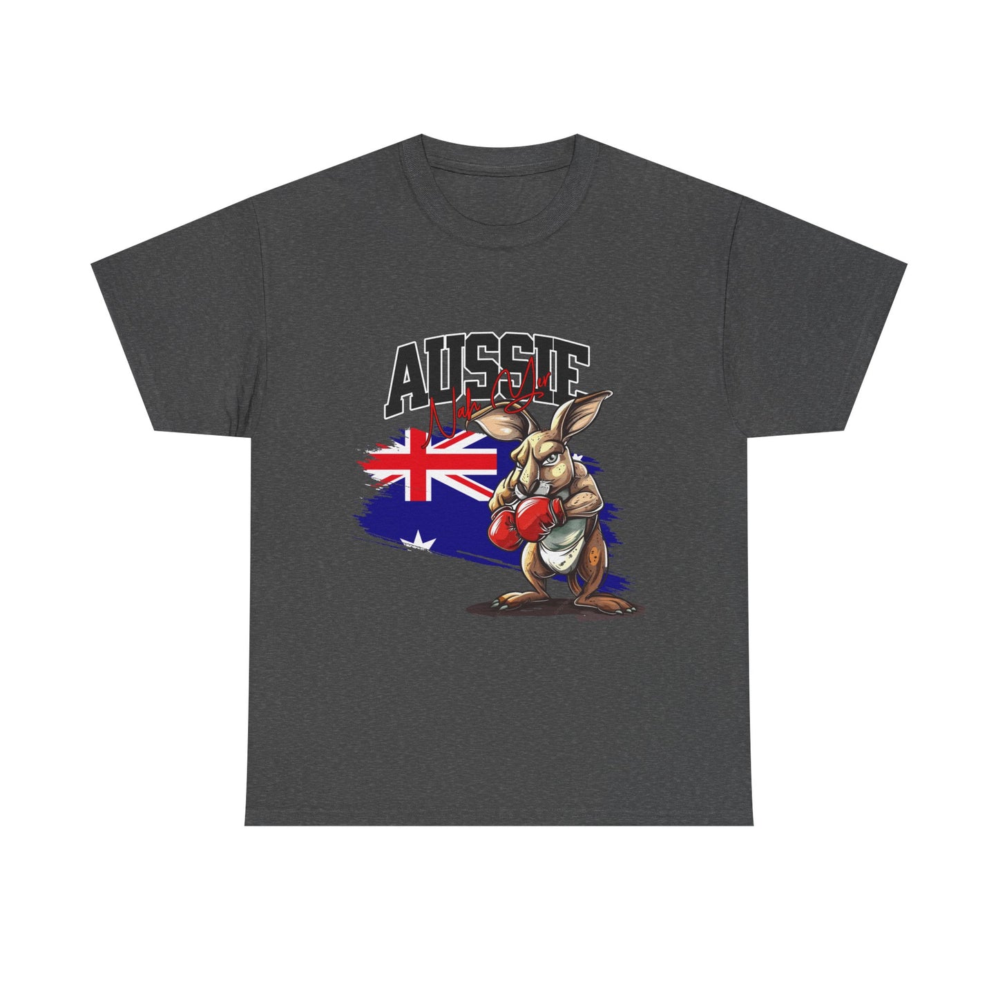 Aussie Boxing Kangaroo T-Shirt – Australian Flag Graphic Tee