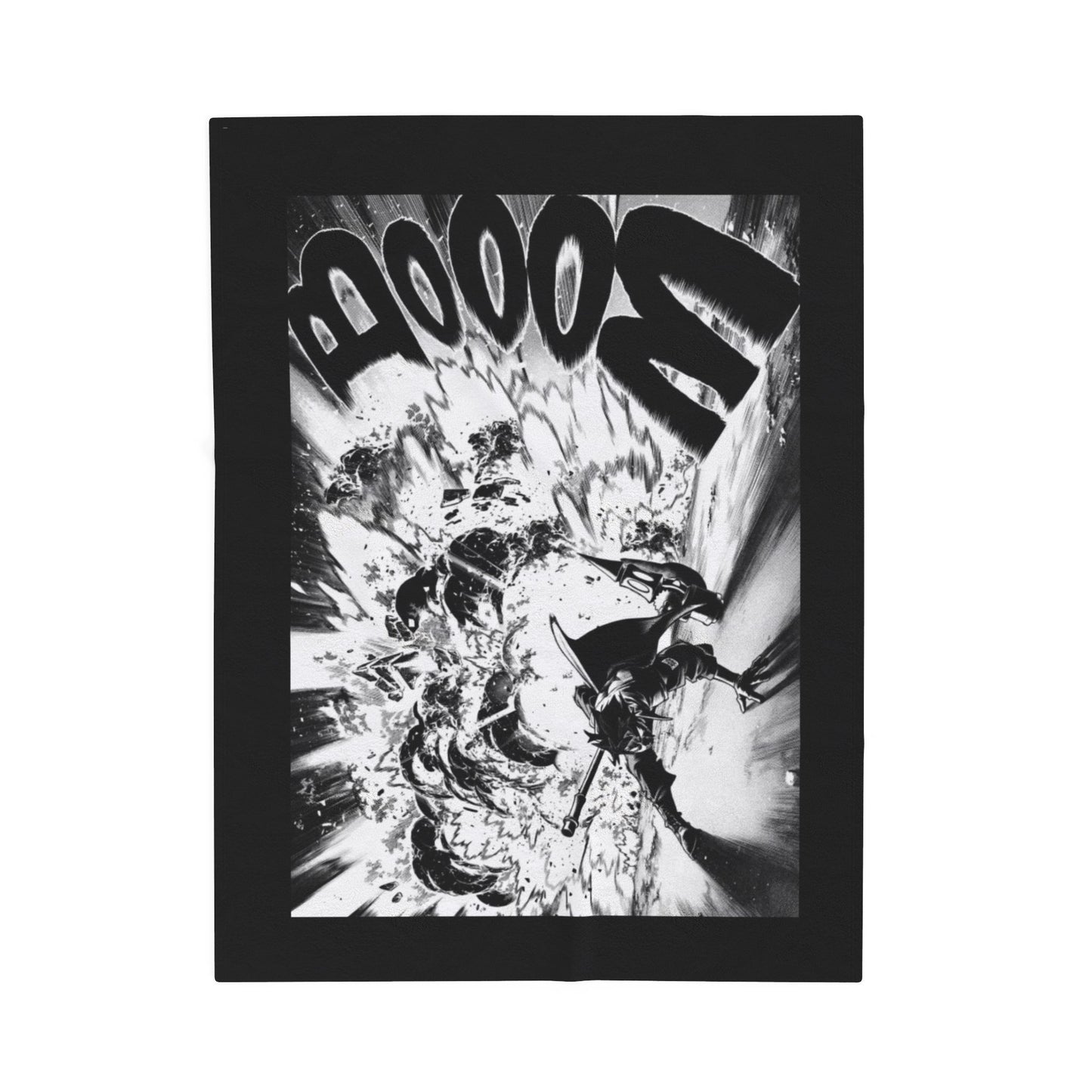 Follo Gachiakuta Manga Panel Blanket | Anime Comic Sound Effect Throw