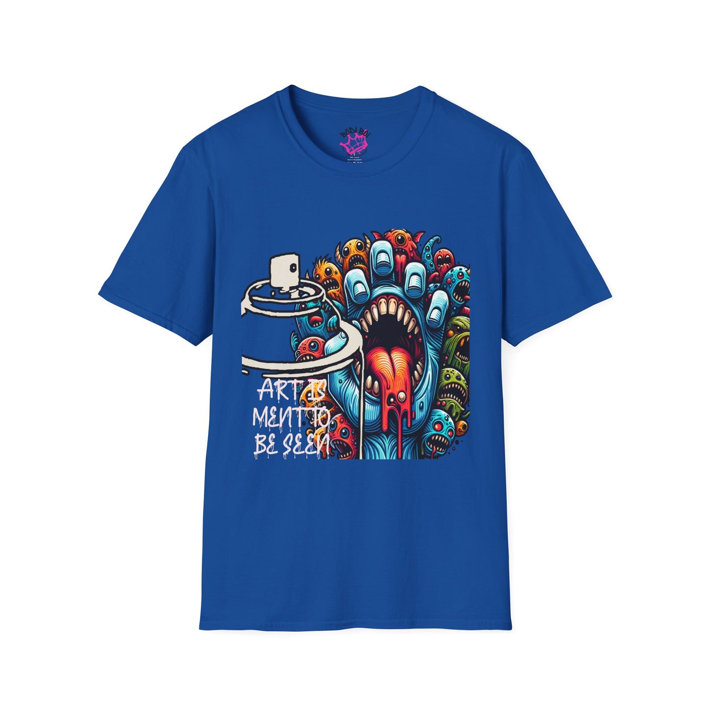Graffiti Monster T-Shirt — 'Art Meant to Be Seen' Colorful Street Art Tee