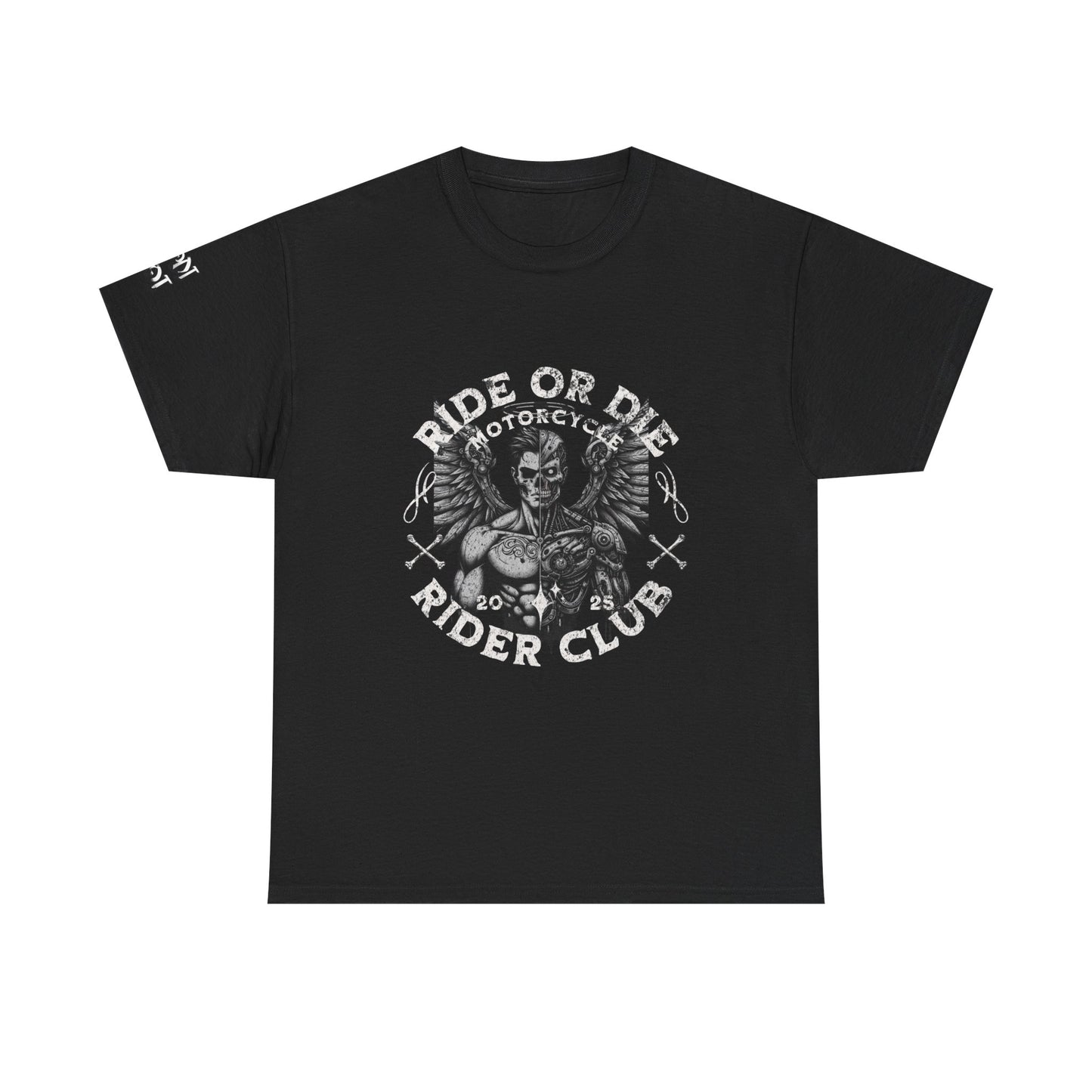 Ride or Die Motorcycle Unisex Heavy Cotton Tee, Biker Shirt, Motorcycle Club Apparel, Gift for Bikers, Casual Wear