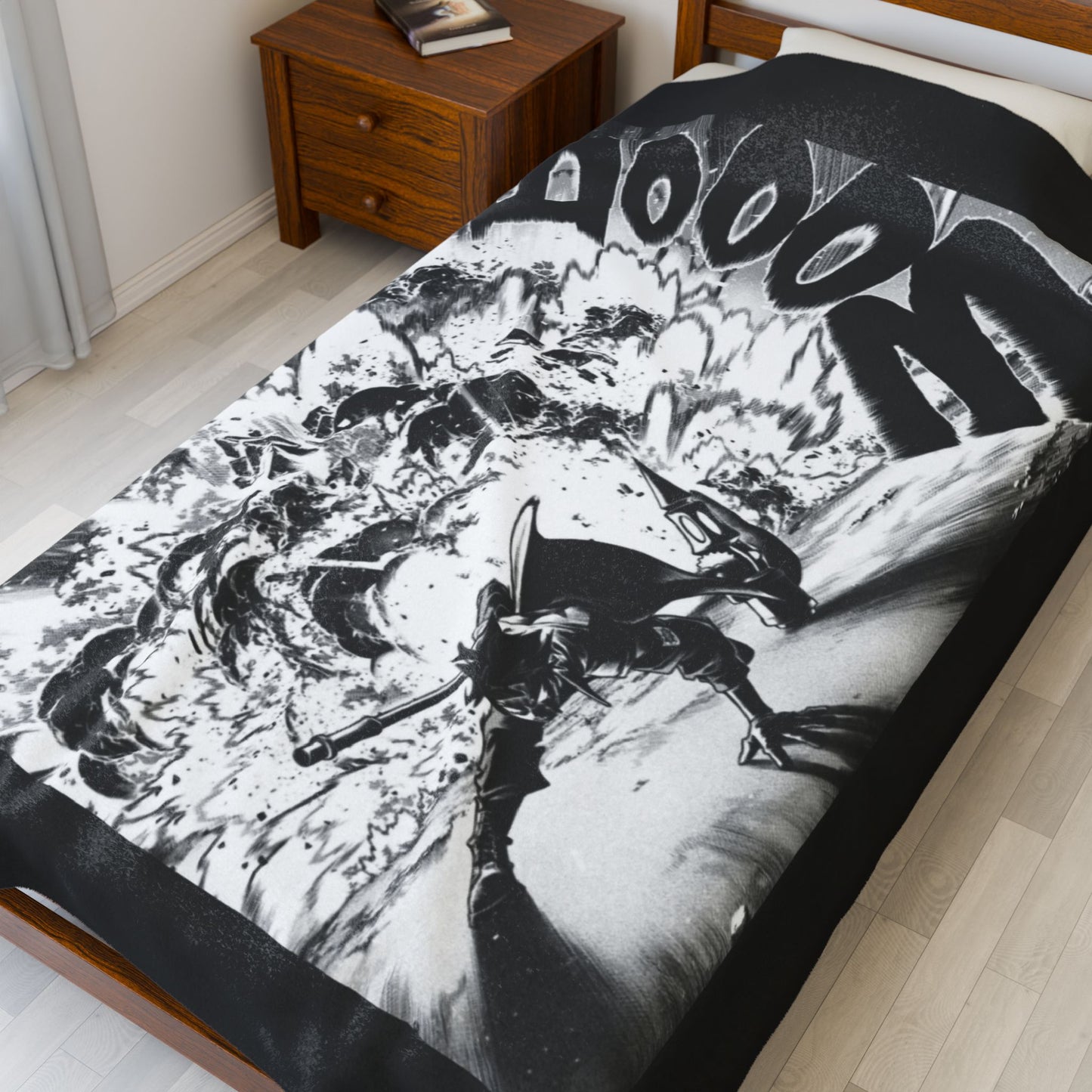 Follo Gachiakuta Manga Panel Blanket | Anime Comic Sound Effect Throw