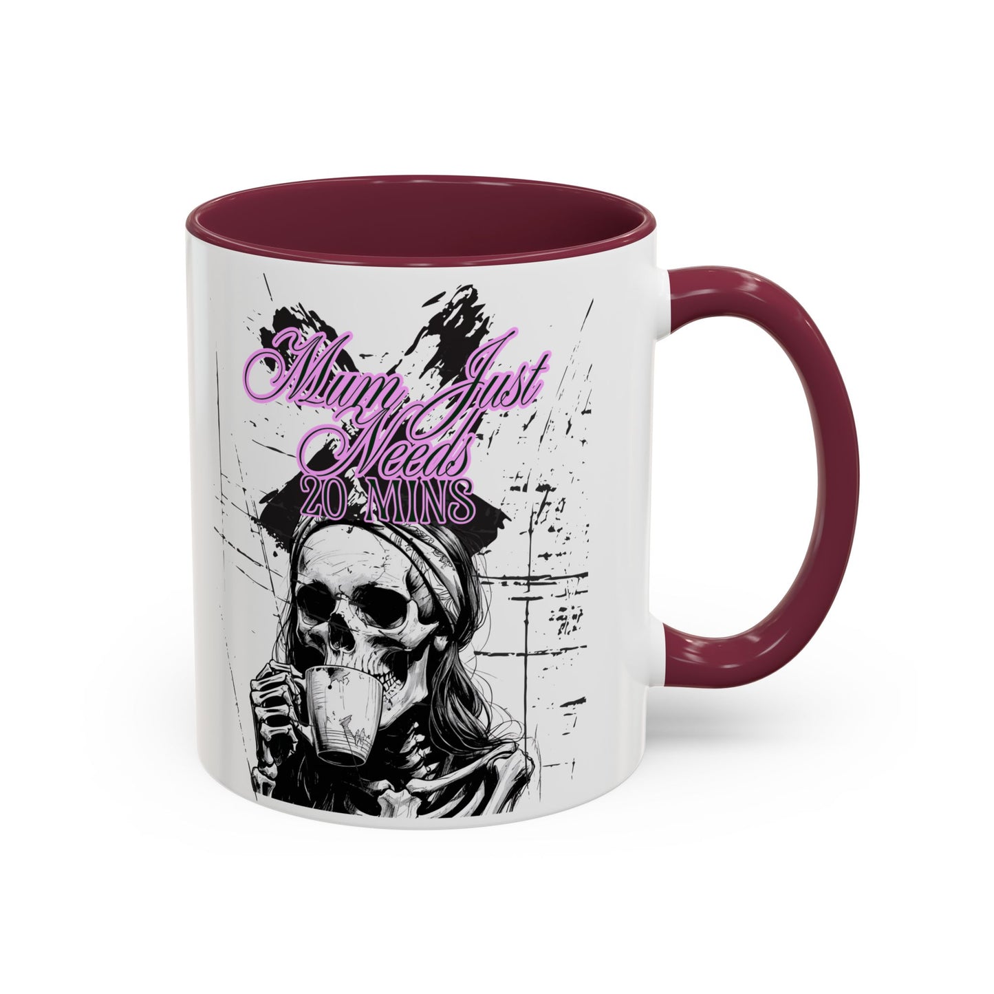 Mum Just Needs 20 min | Perfect for Coffee Lovers, Halloween Decor,