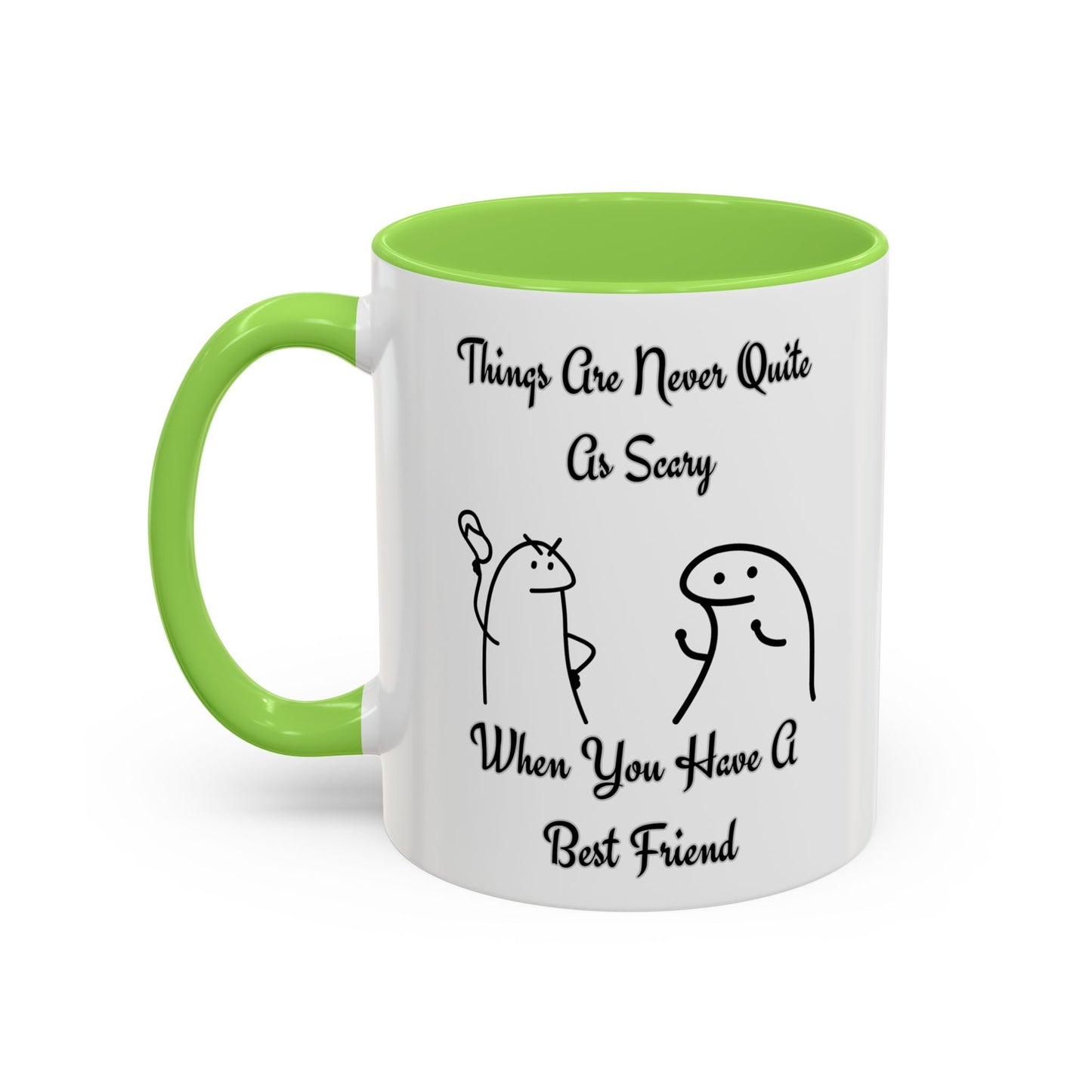 Best Friend Coffee Mug, Colorful Friendship Mug, Cute Gift for Friends