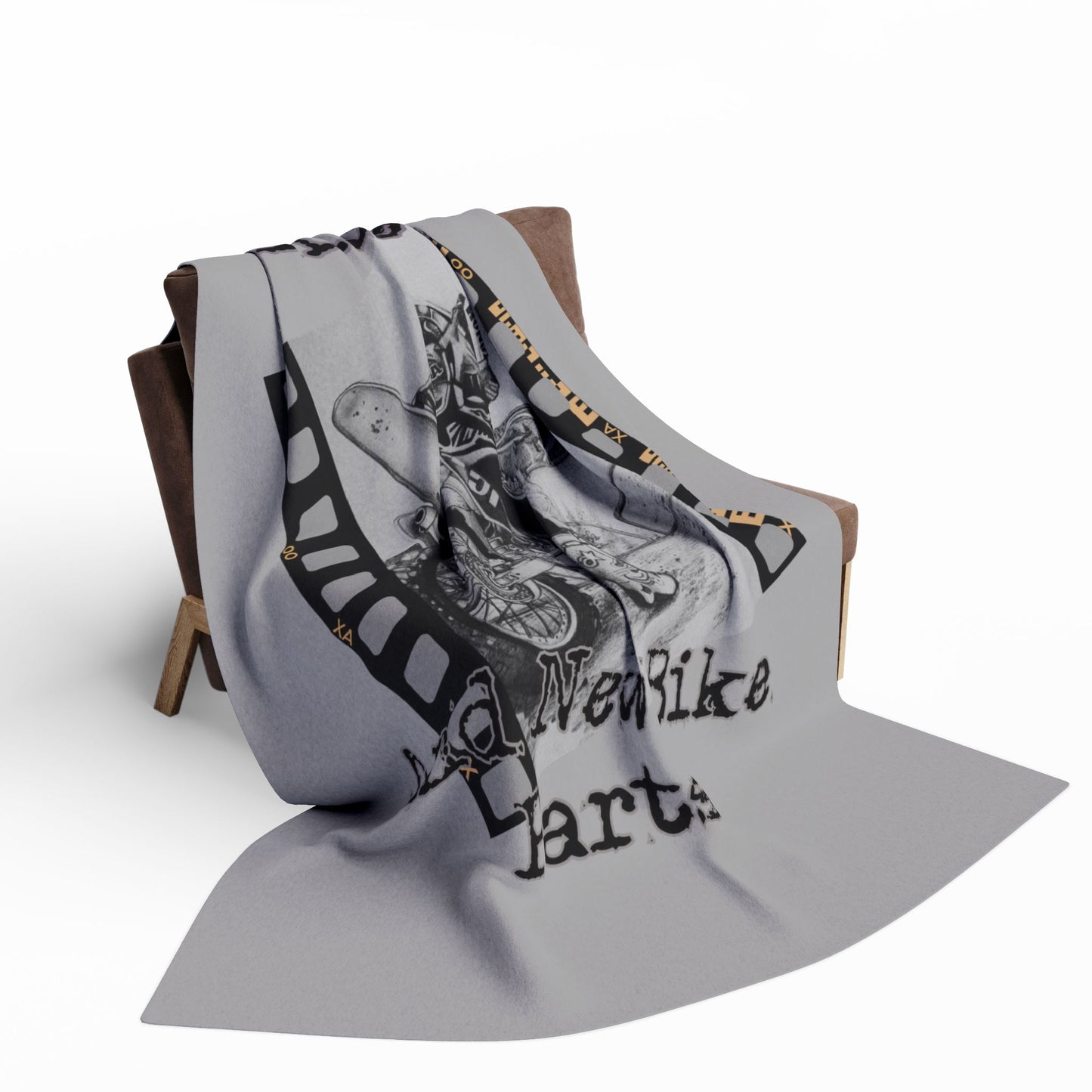 Motocross Fleece Blanket Cozy Throw for Riders, Gift for Bikers,