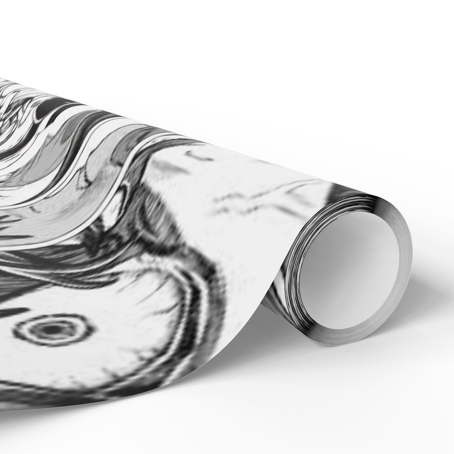 Gachiakuta Black White Abstract Marble Wrapping Papers | Modern Gift Wrap Roll